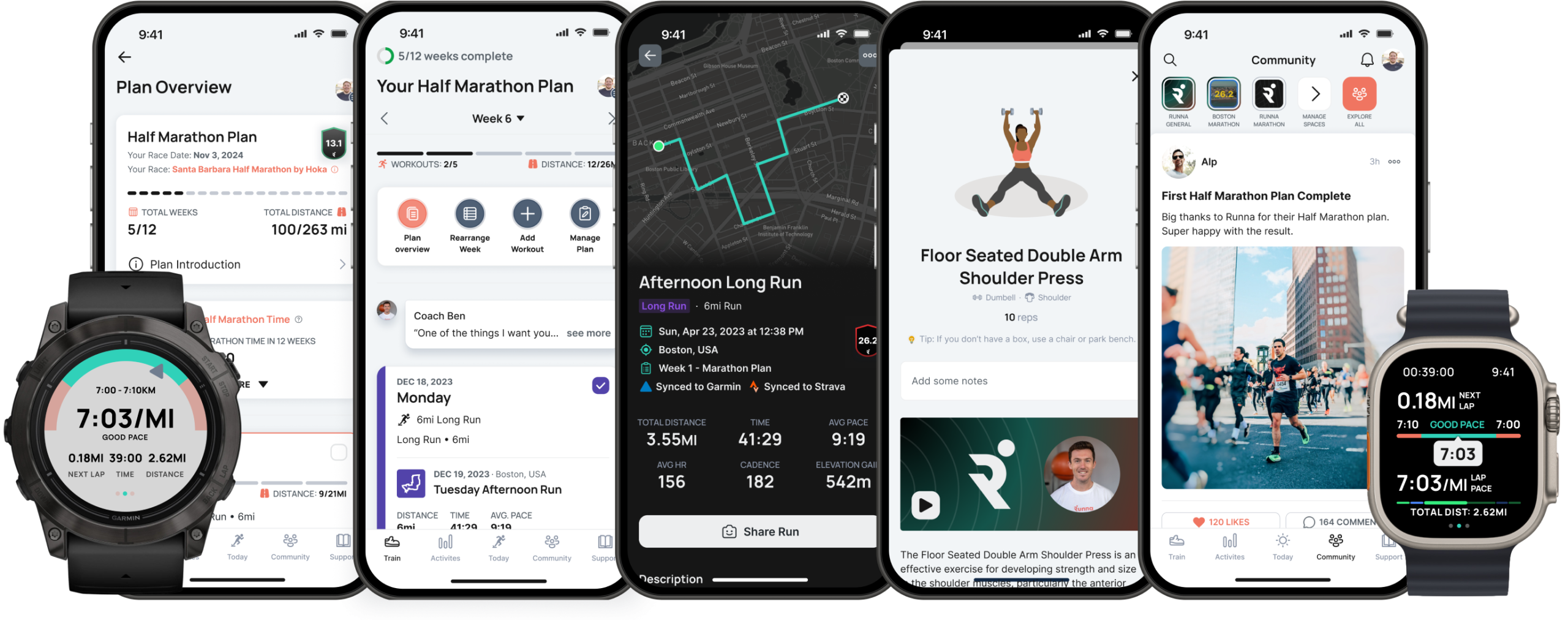 Runna app on phones and watch Runna app on phones and watch